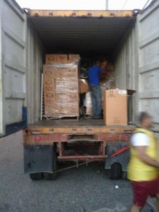 unloading container in DR1